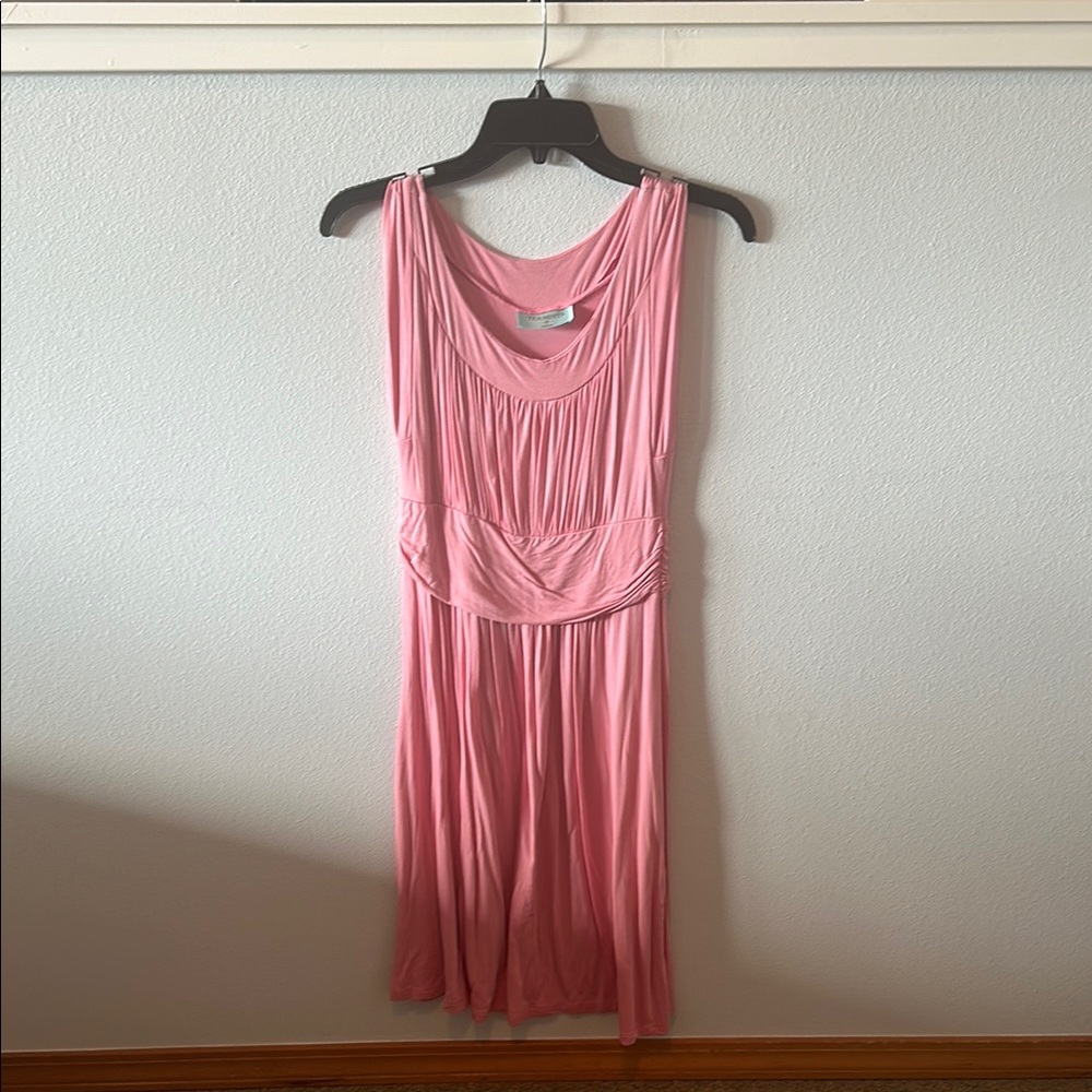 Elegant Pink Sleeveless Dress